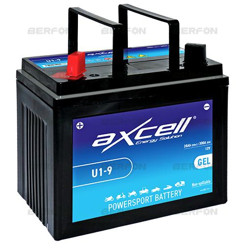 BATERIA AXCELL U1L-9: 12V-28,0A (195x125x176mm)